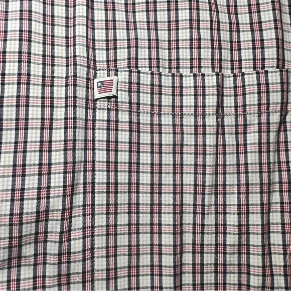 Ralph Lauren men button down short sleeve shirt. Size XL. - Picture 3 of 6